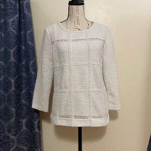 Banana Republic Ivory Knit Sweater